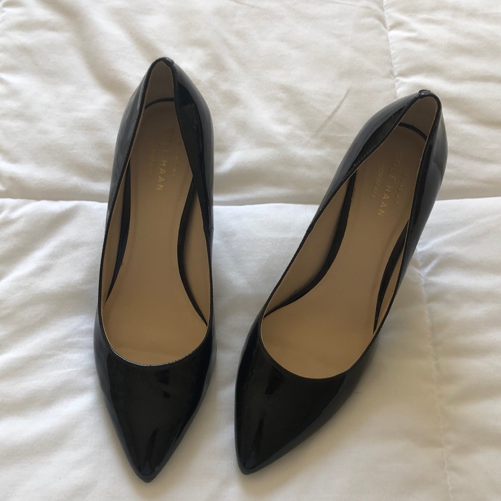 Cole Haan Black Patent Leather Pumps